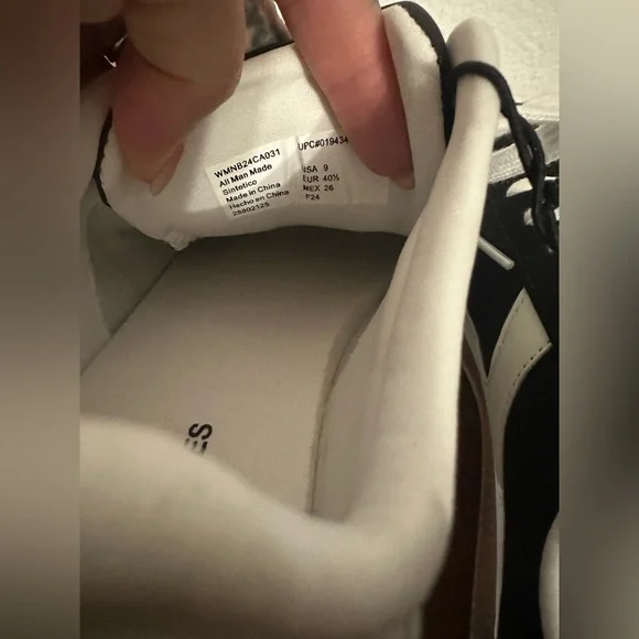 No boundaries black and white memory foam sneakers women’s tennis shoes 9 - Picture 7 of 9